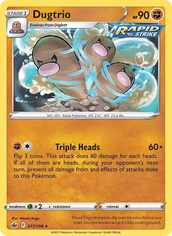 Dugtrio #77/198