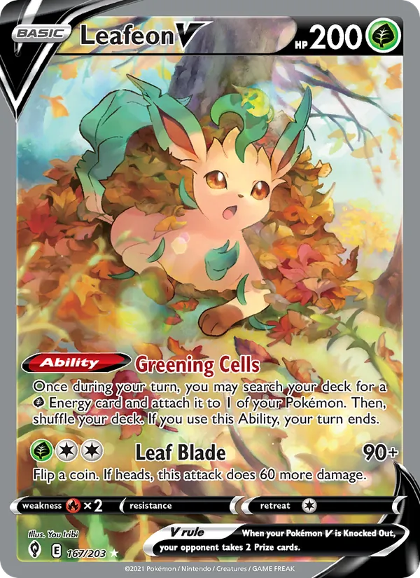 Leafeon V #167/203