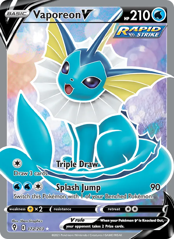 Vaporeon V #172/203
