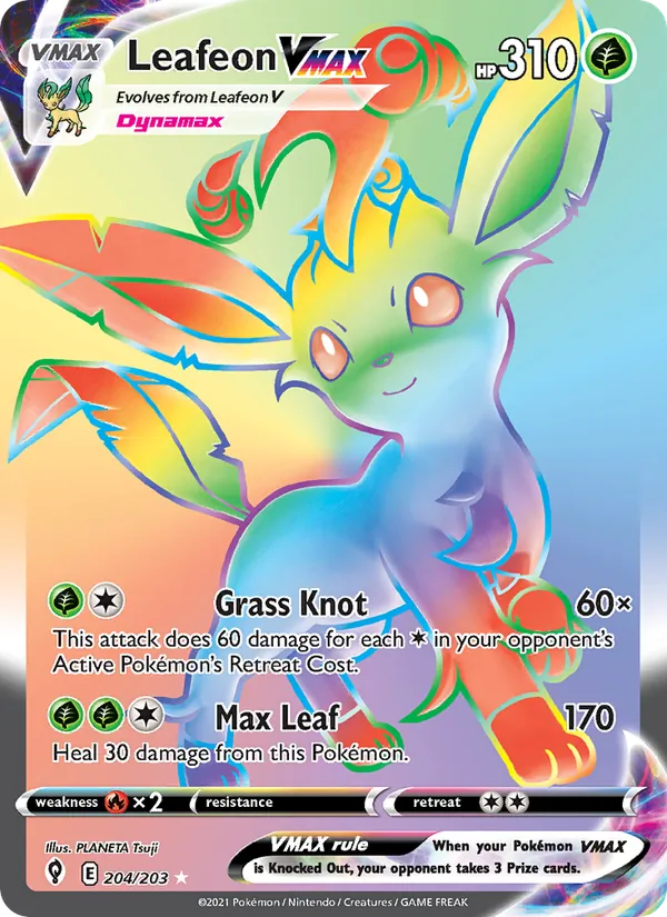 Leafeon VMAX #204/203