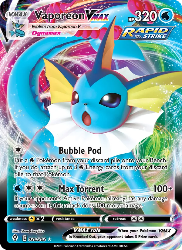 Vaporeon VMAX #30/203