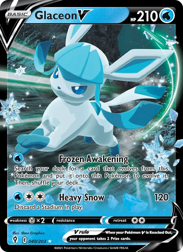 Glaceon V #40/203