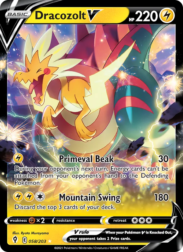 Dracozolt V #58/203