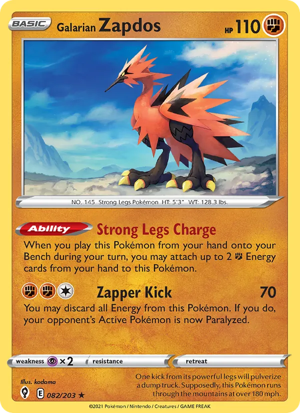 Galarian Zapdos #82/203