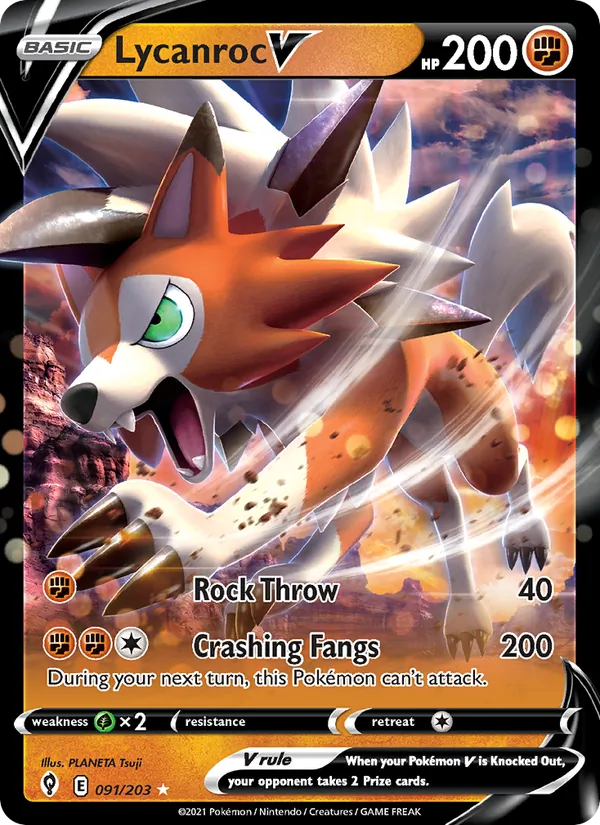 Lycanroc V #91/203