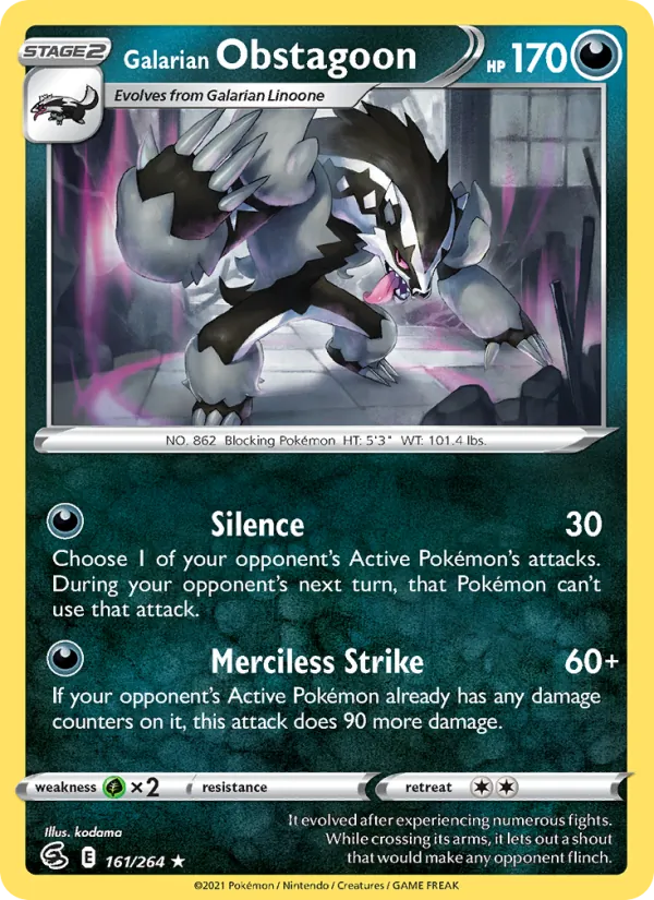 Galarian Obstagoon #161/264