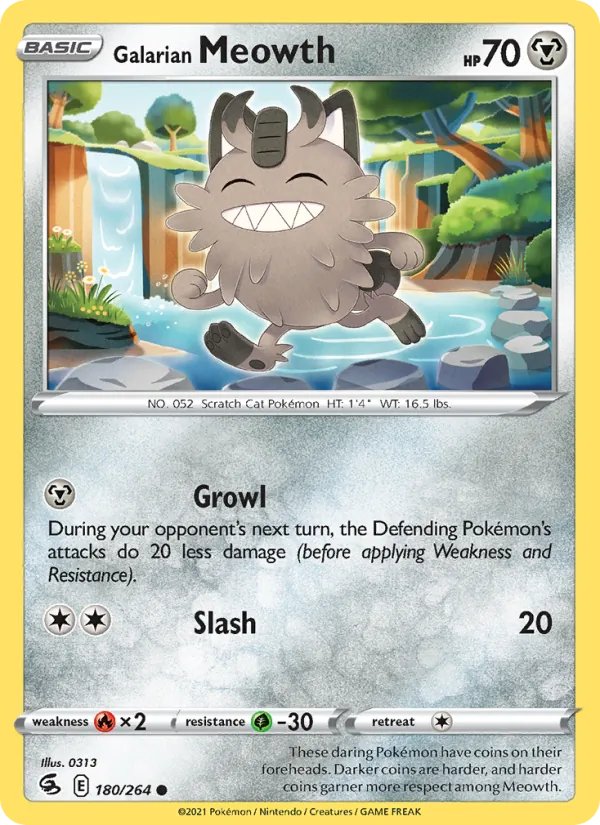 Galarian Meowth #180/264