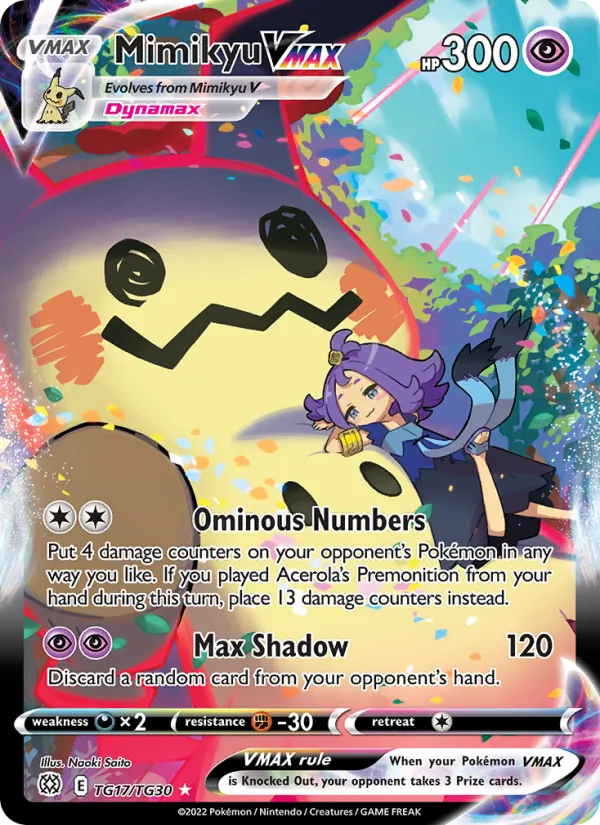Mimikyu VMAX #TG17/30