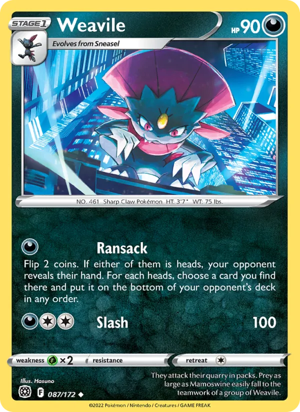 Weavile #87/172
