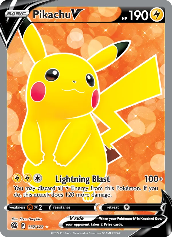 Pikachu V #157/172
