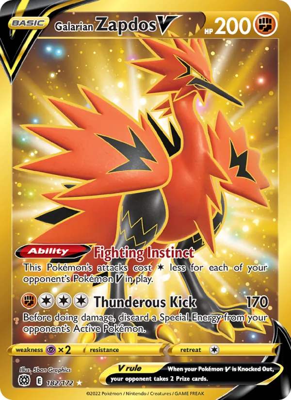 Galarian Zapdos V #182/172