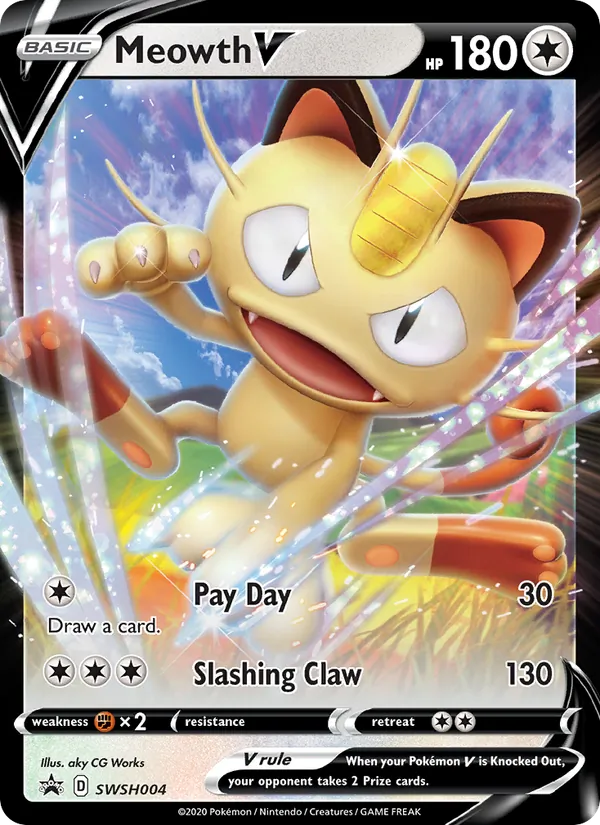 Meowth V #SWSH004/307