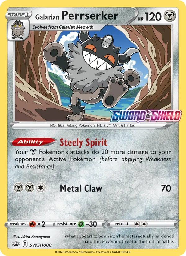 Galarian Perrserker #SWSH008/307