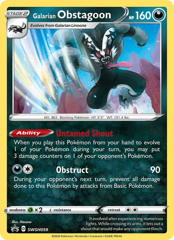 Galarian Obstagoon #SWSH059/307