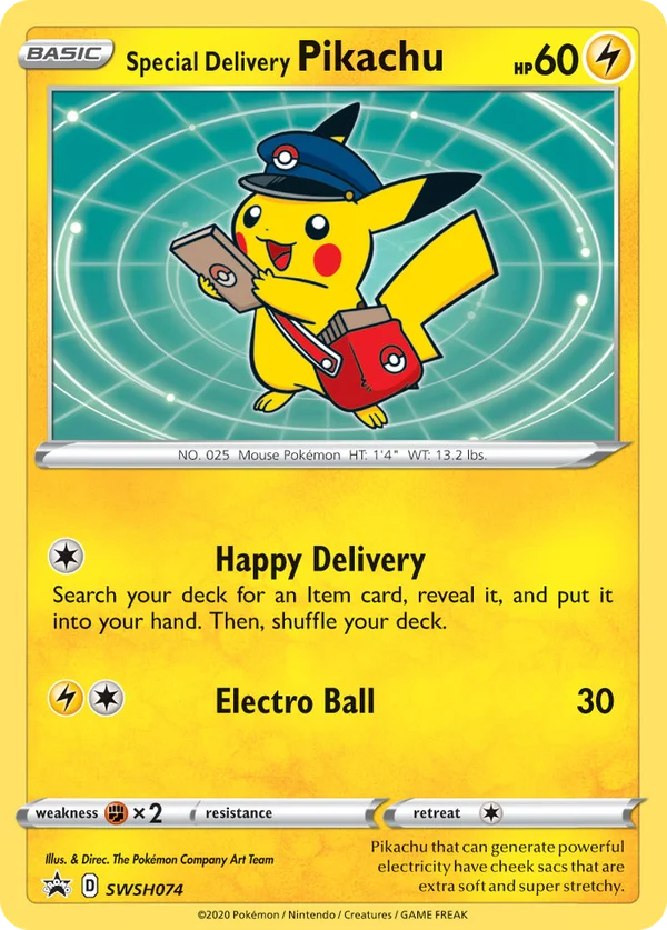 Special Delivery Pikachu #SWSH074/307