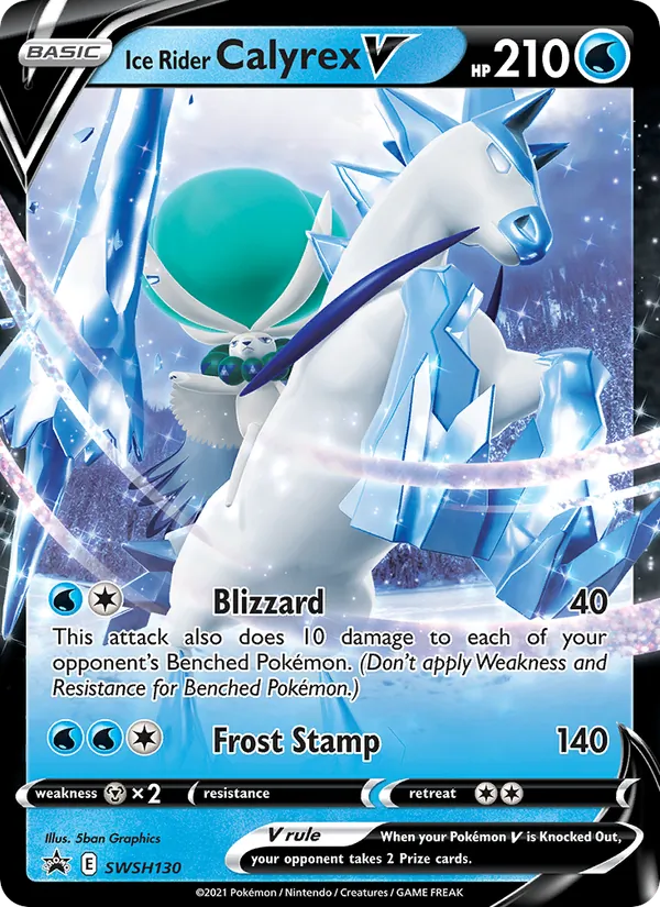 Ice Rider Calyrex V #SWSH130/307