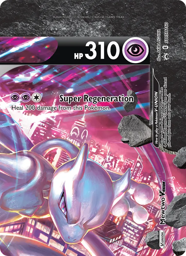 Mewtwo V-UNION #SWSH160/307