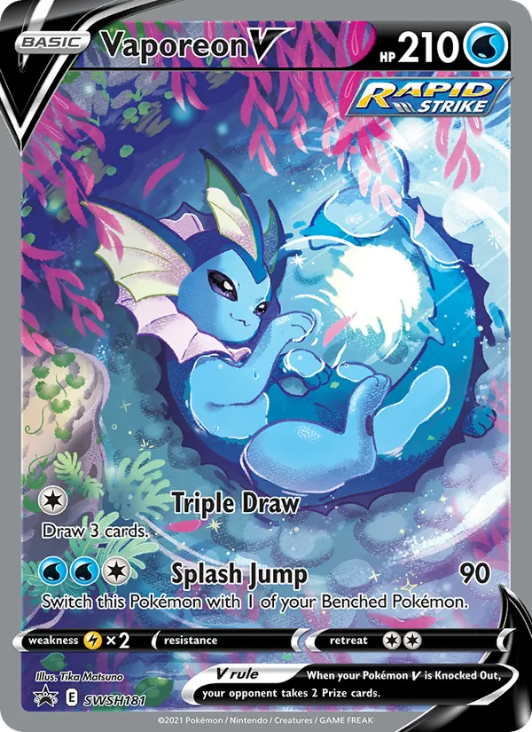 Vaporeon V #SWSH181/307