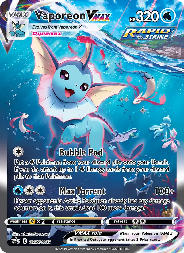 Vaporeon VMAX #SWSH182/307