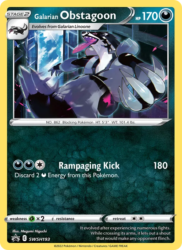 Galarian Obstagoon #SWSH193/307