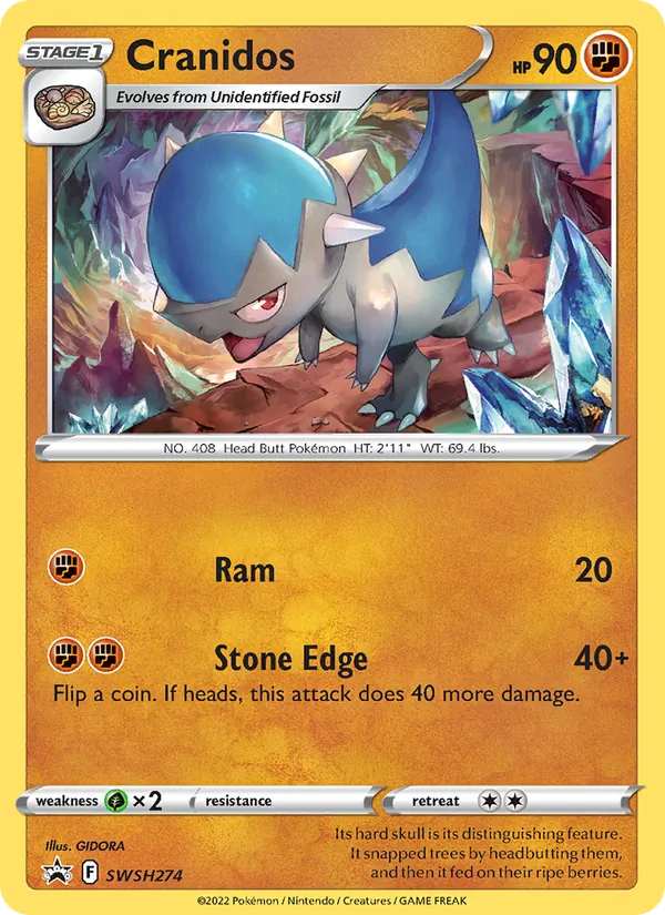 Cranidos #SWSH274/307