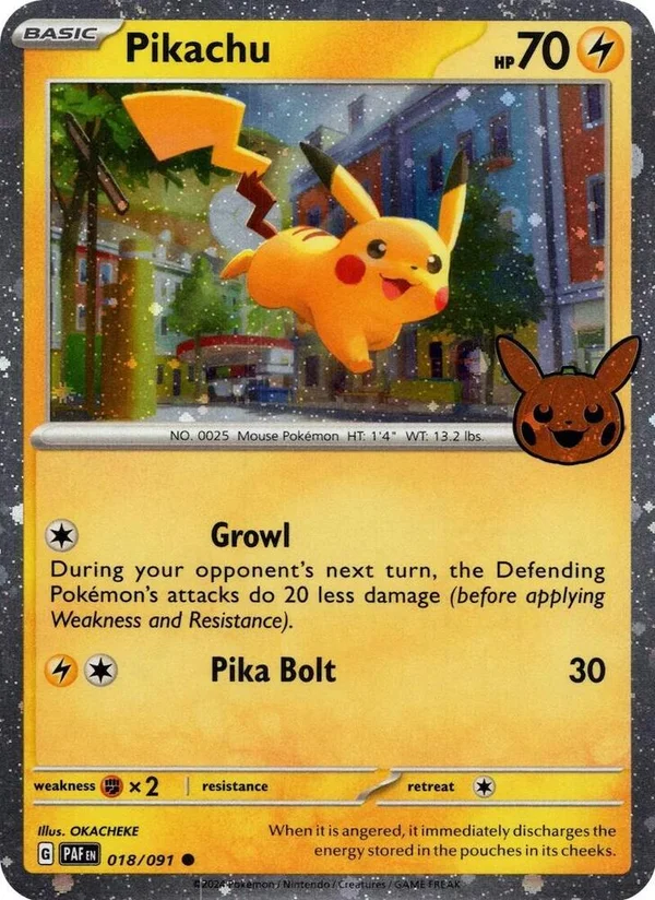 Pikachu - 018/091 (Cosmos Holo) #18/091