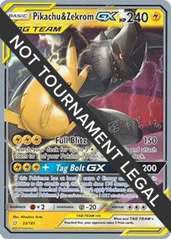 Pikachu & Zekrom GX #33/181