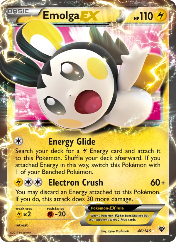 Emolga EX #46/146