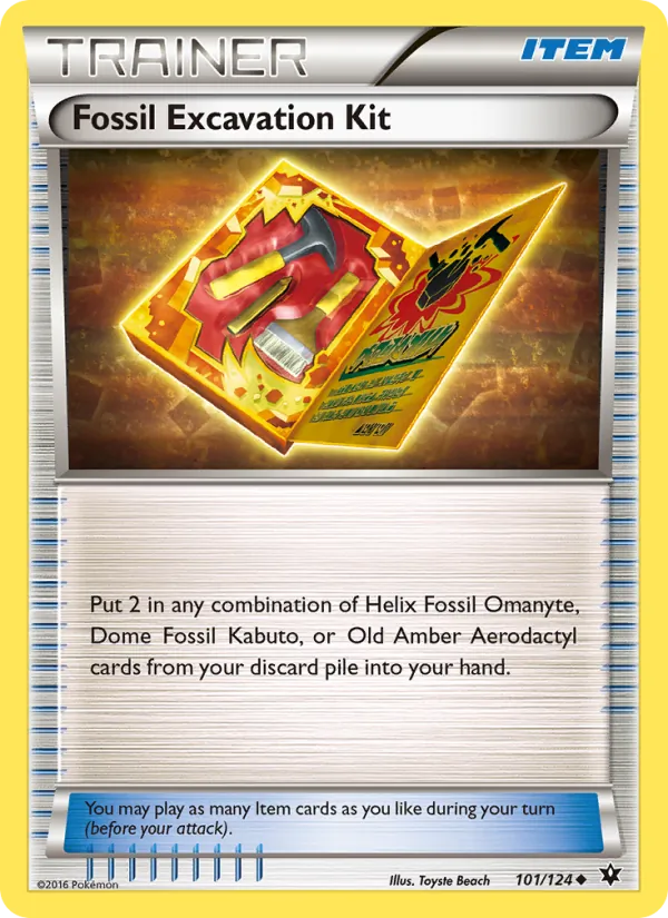 Fossil Excavation Kit, Fates Collide #101/124