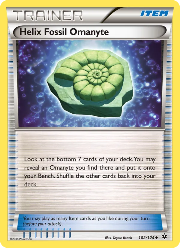 Helix Fossil Omanyte, Fates Collide #102/124