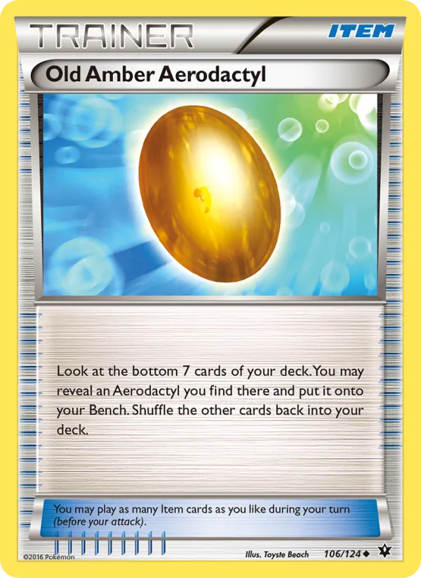 Old Amber Aerodactyl, Fates Collide #106/124
