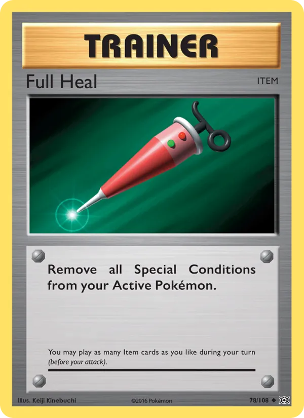 Full Heal, Evolutions #78/108