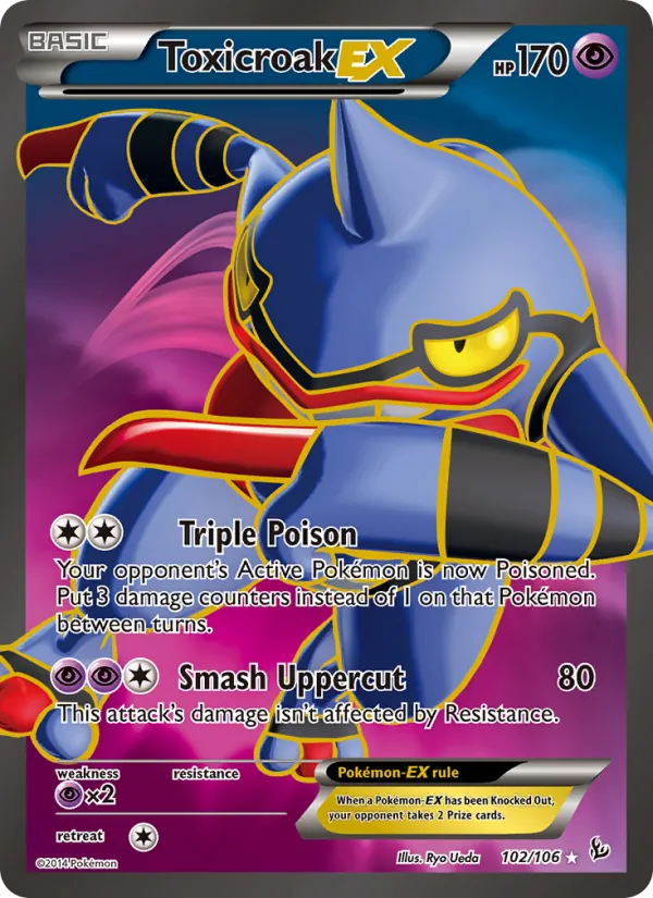 Toxicroak EX #102/106