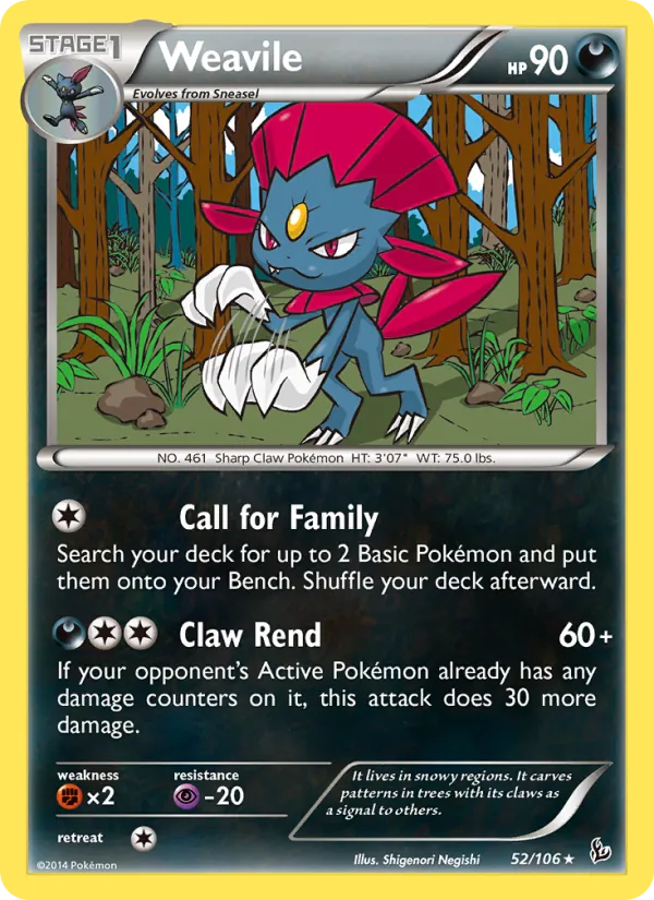 Weavile #52/106