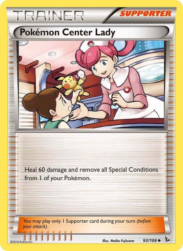 Pokémon Center Lady, Flashfire #93/106