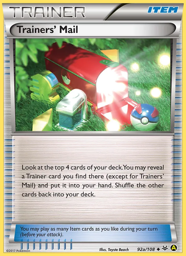 Trainers' Mail, Roaring Skies #92a/108