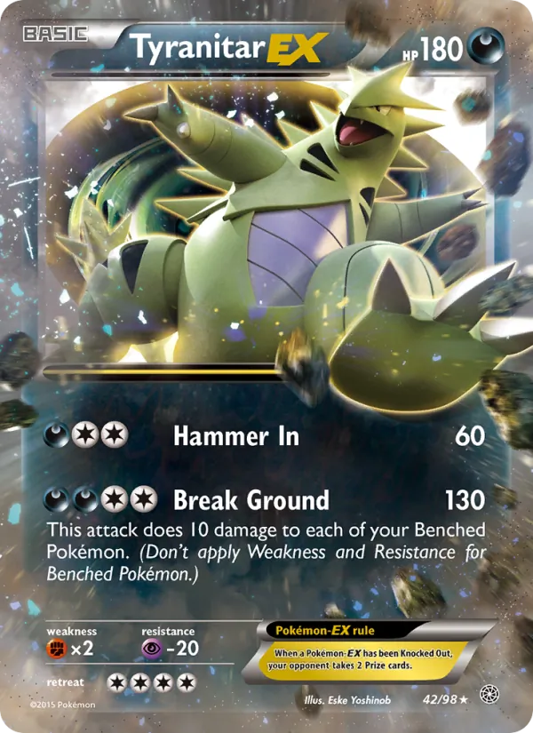 Tyranitar EX #42/98