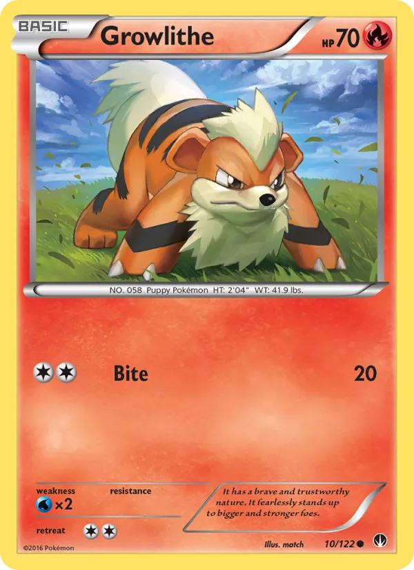 Growlithe #10/122